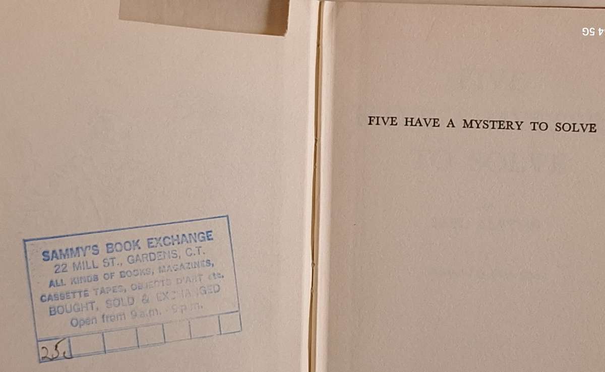 Five Have a Mystery to Solve by Enid Blyton Hardcover 1965 2nd Impression