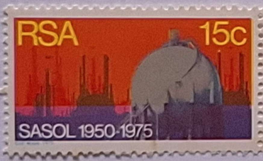 RSA 1975 25th Anniversary of SASOL Pair of Mint stamps