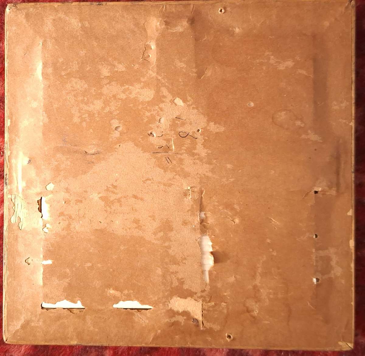 Vintage Blue & White framed Tile