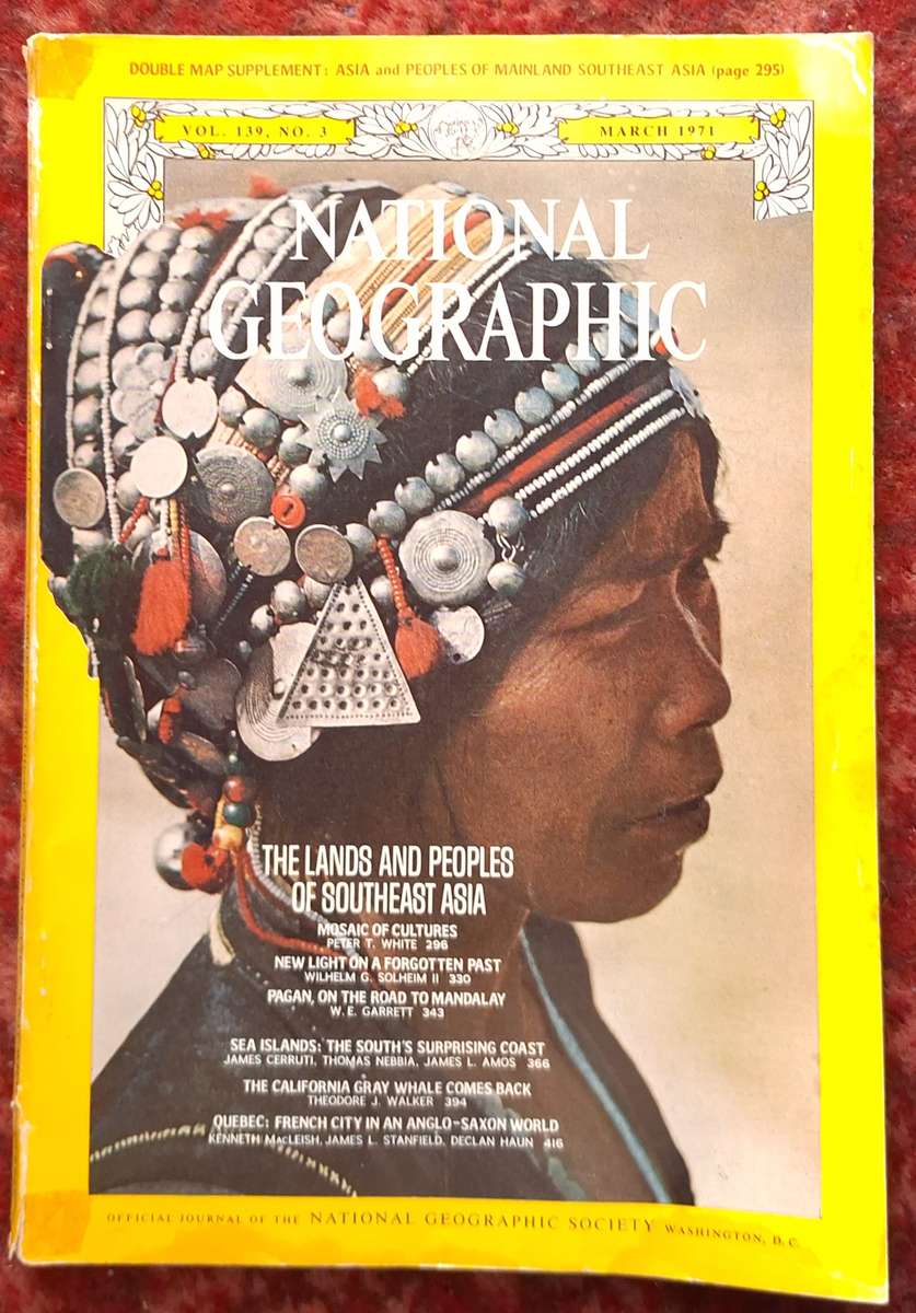 National Geographic March 1971 Vol. 139 No. 3 The Lands and Peoples of Southeast Asia