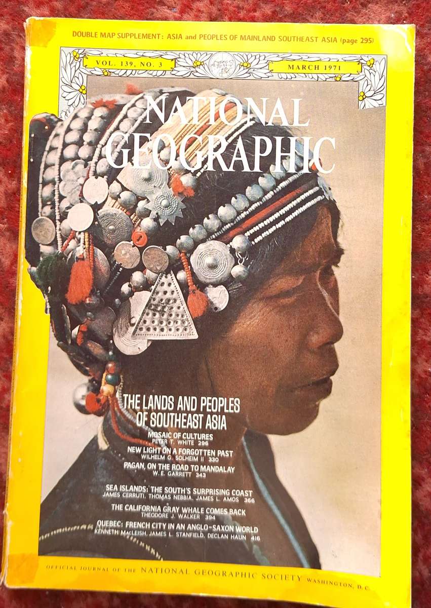 National Geographic March 1971 Vol. 139 No. 3 The Lands and Peoples of Southeast Asia