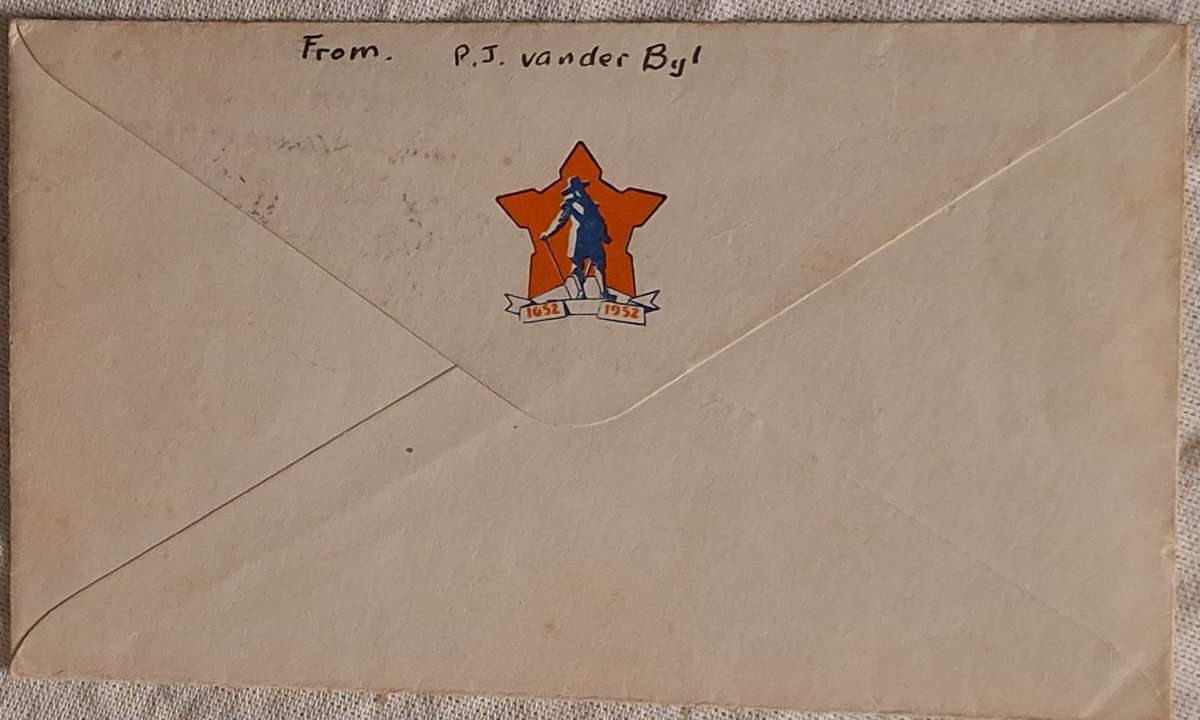 Union of South Africa 1953 Cape Triangle Stamp Centenary Cover