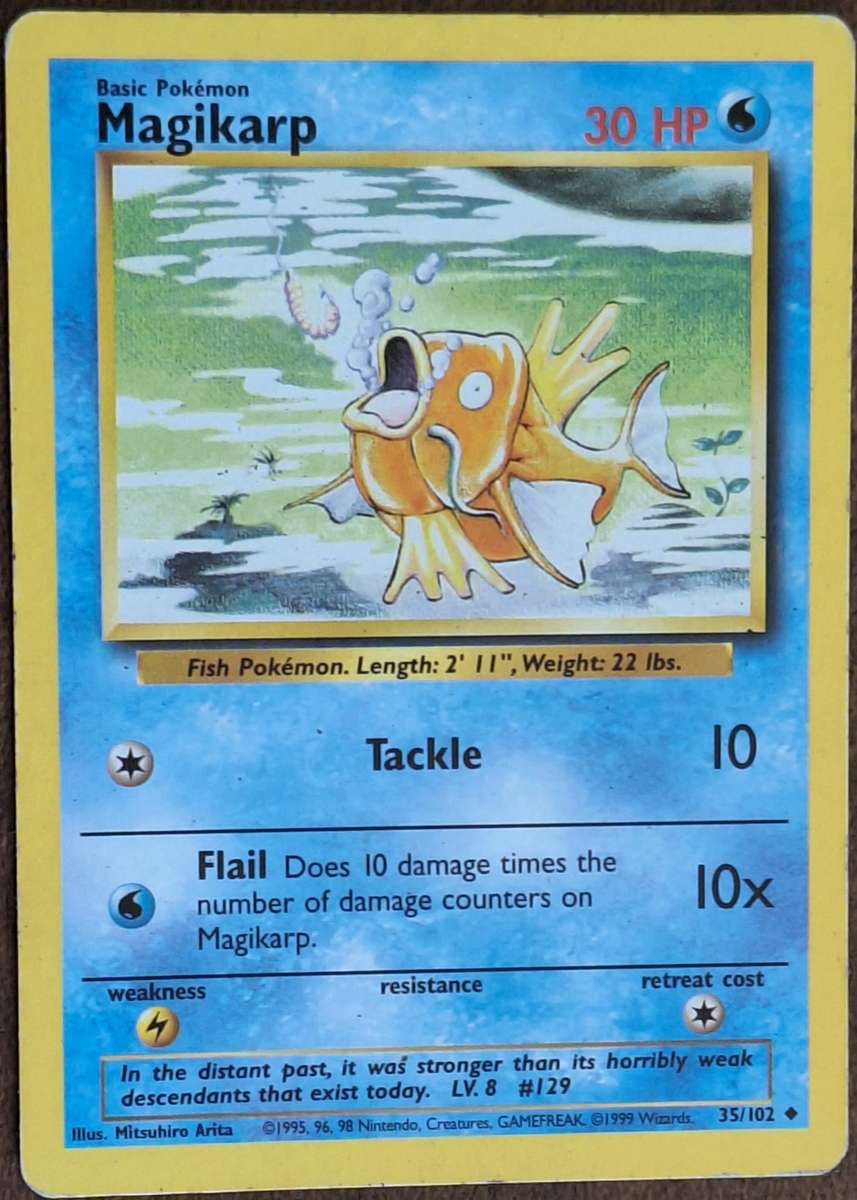 Pokemon Trading Cards Magikarp 35/102