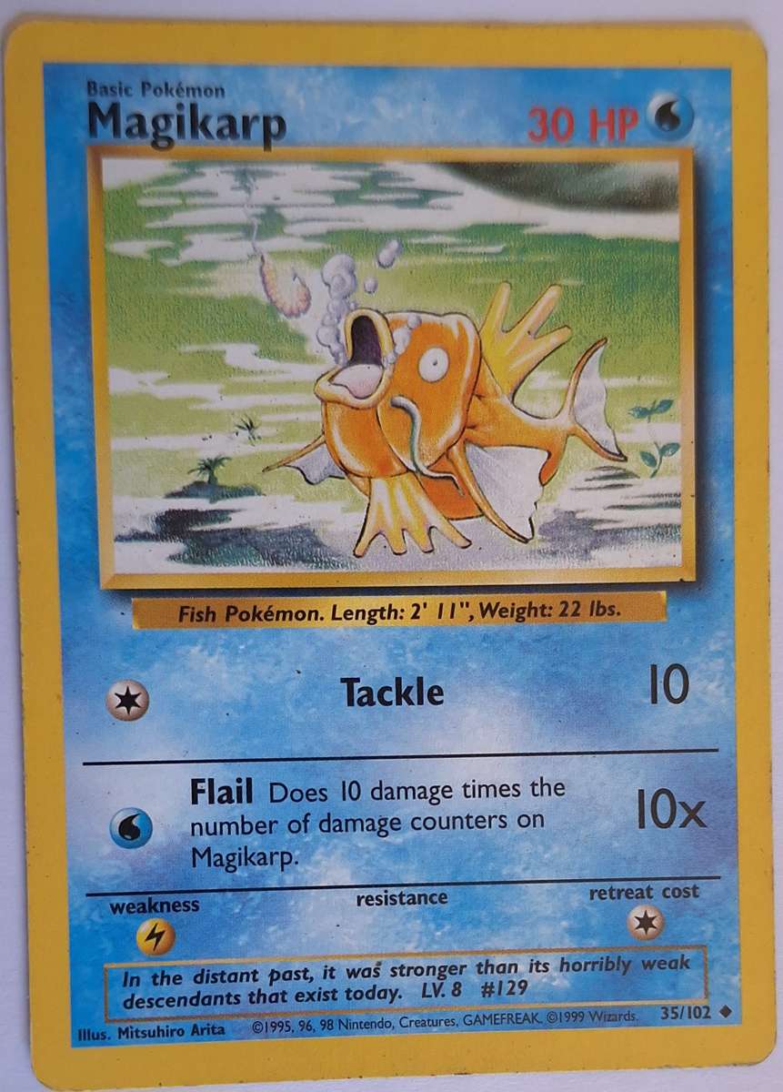 Pokemon Trading Cards Magikarp 35/102