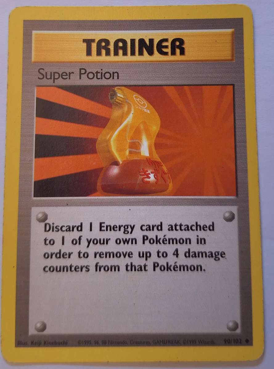 Vintage Pokemon Trainer Super Potion 90/102