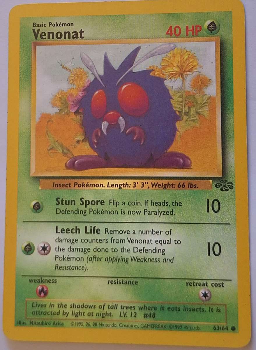 Pokemon Trading Cards Venonat 63/64