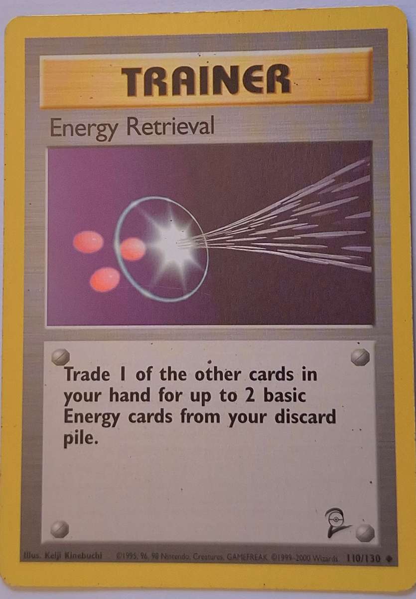 Vintage Pokemon Trainer Energy Retrieval 110/130