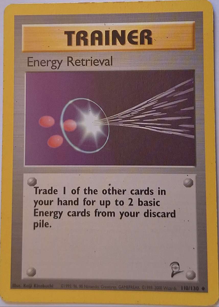 Vintage Pokemon Trainer Energy Retrieval 110/130