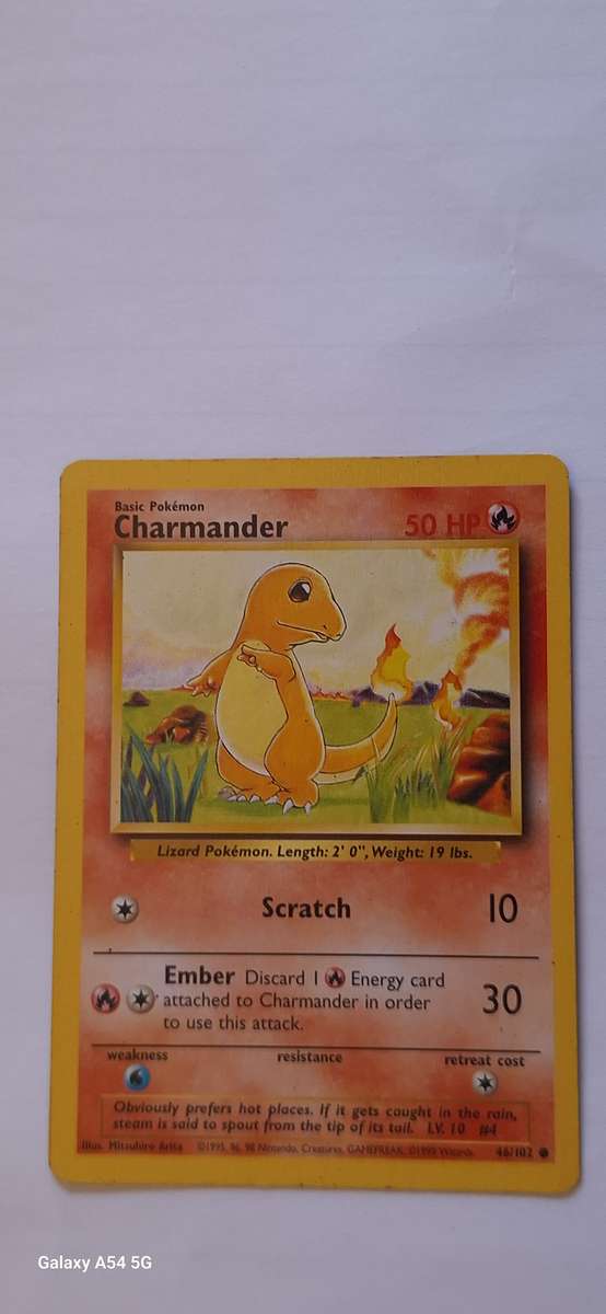 Pokemon Trading Cards Charmander 46/102