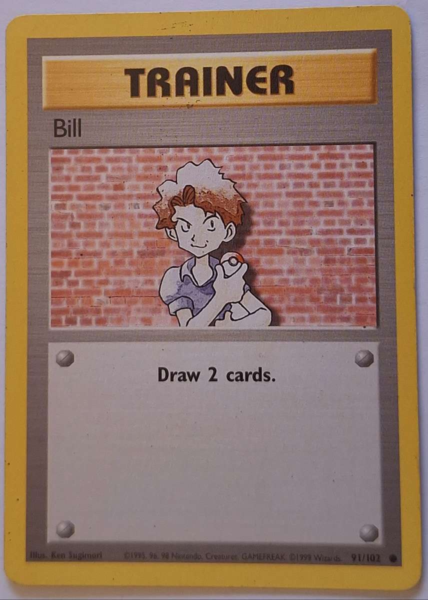 Vintage Pokemon Trainer Energy Bill 91/102