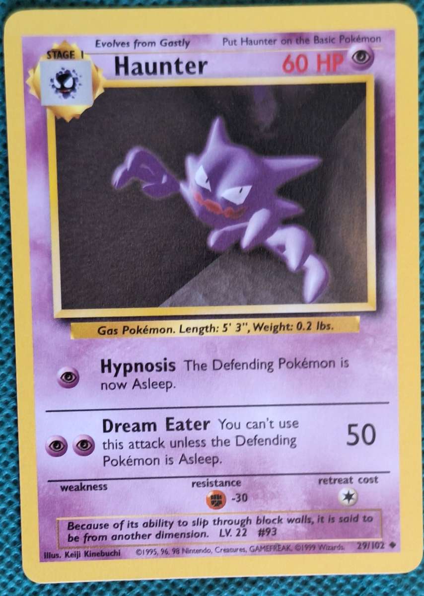 Pokemon Trading Cards Haunter 29/102
