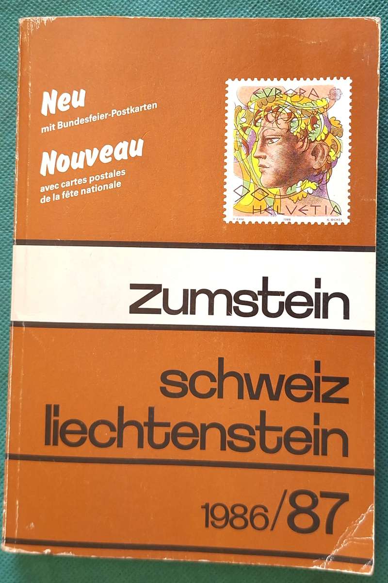 Neu Zumstein Schweiz Liechtenstein 1986/87 Stamp Catalogue Paperback