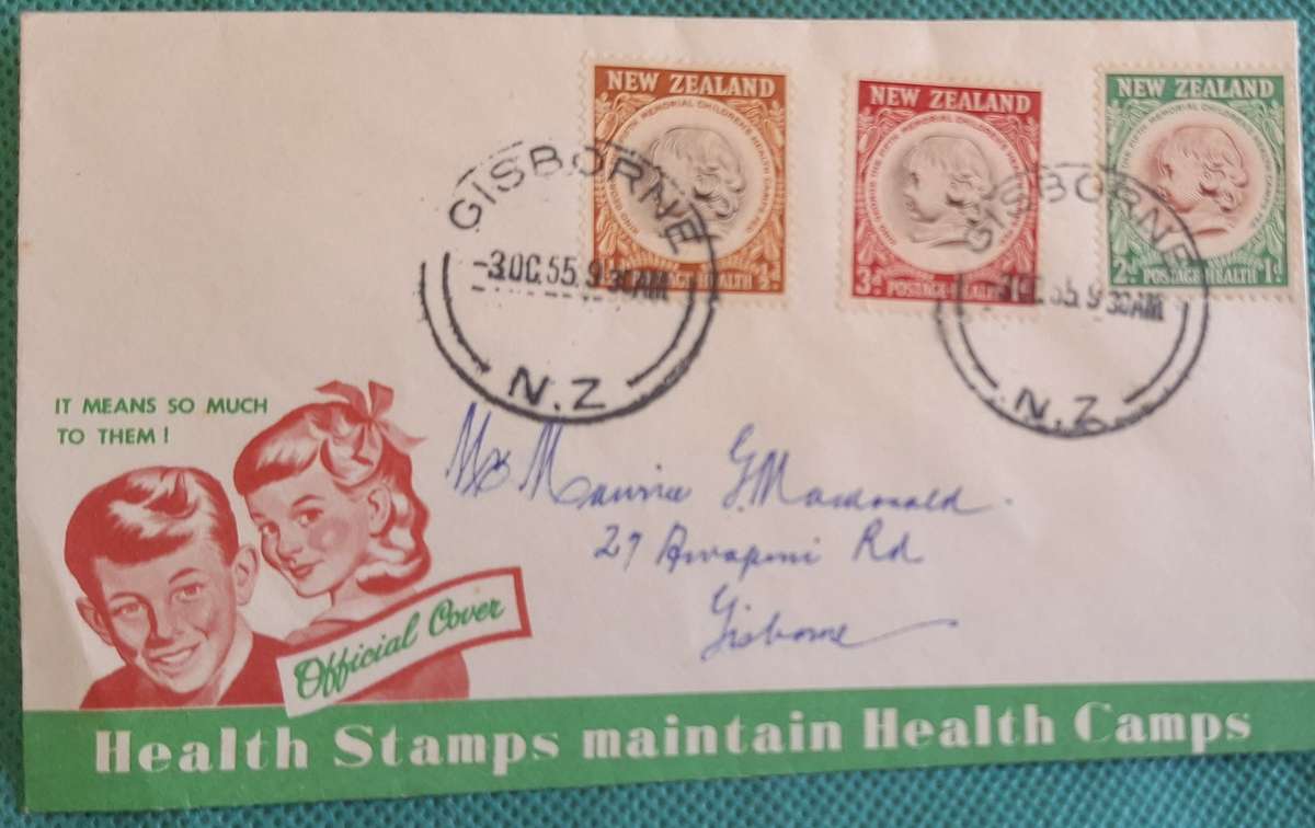 New Zealand 1955 Health Issue FDC