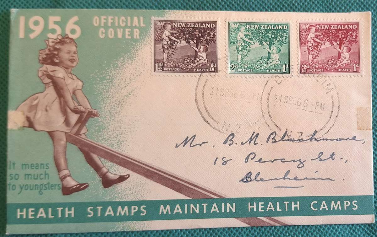 New Zealand 1956 Health Issue FDC