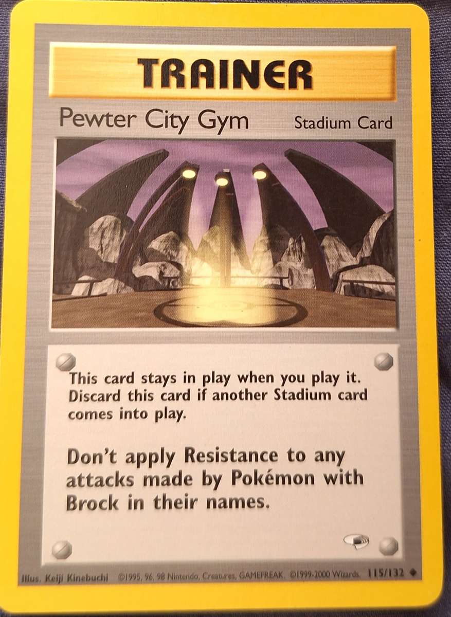 Pokemon Trading Cards Trainer Pewter City Gym 115/132