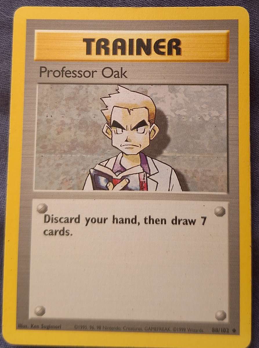 Pokemon Trading Cards Trainer Professor Oak 88/102