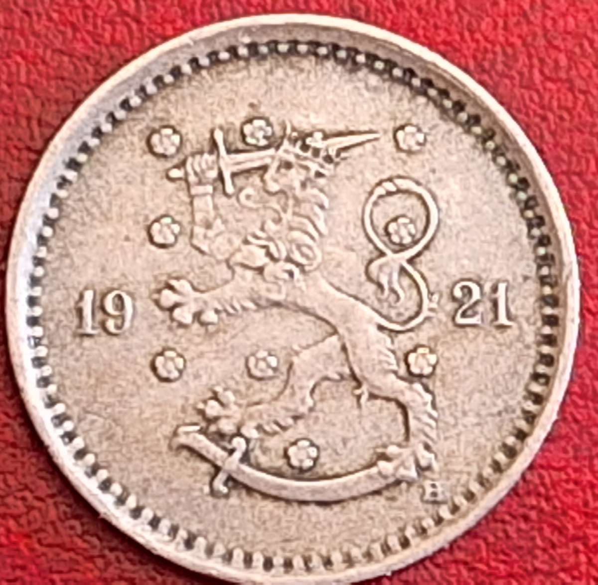 Finland 1921 50 Pennia Copper-nickel