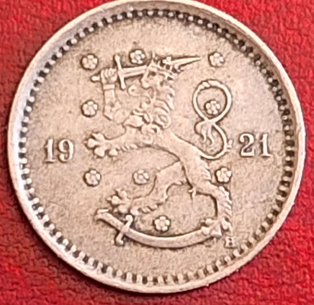 Finland 1921 50 Pennia Copper-nickel