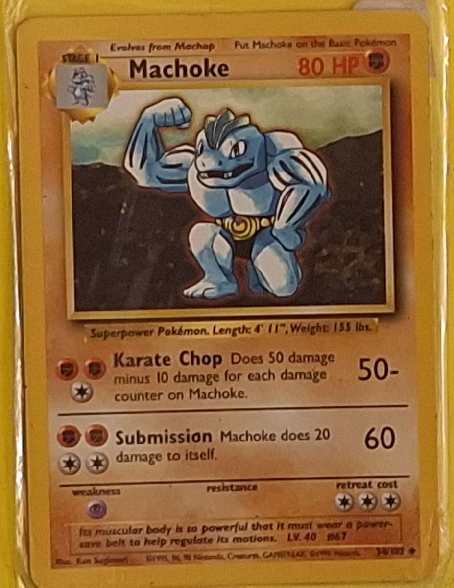 Pokemon Trading Cards Machoke 34/102