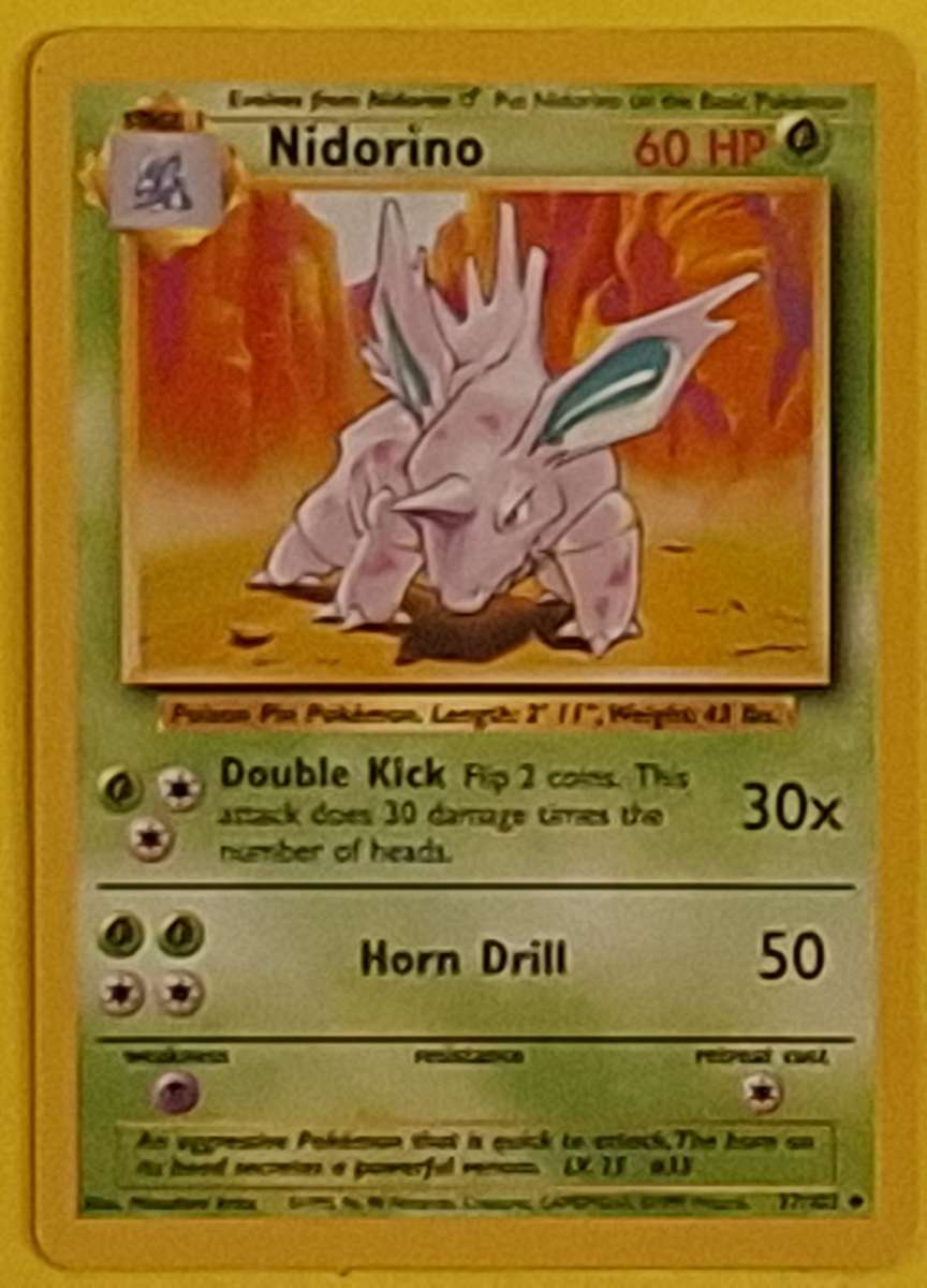 Pokemon Trading Cards Nidorino 37/102