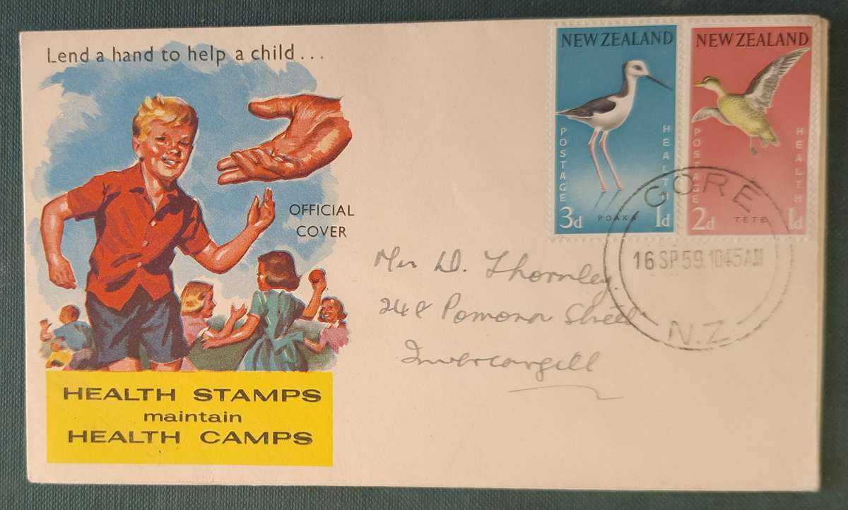 New Zealand 1959 Health Issue FDC