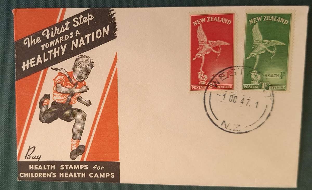 New Zealand 1947 Health Issue FDC