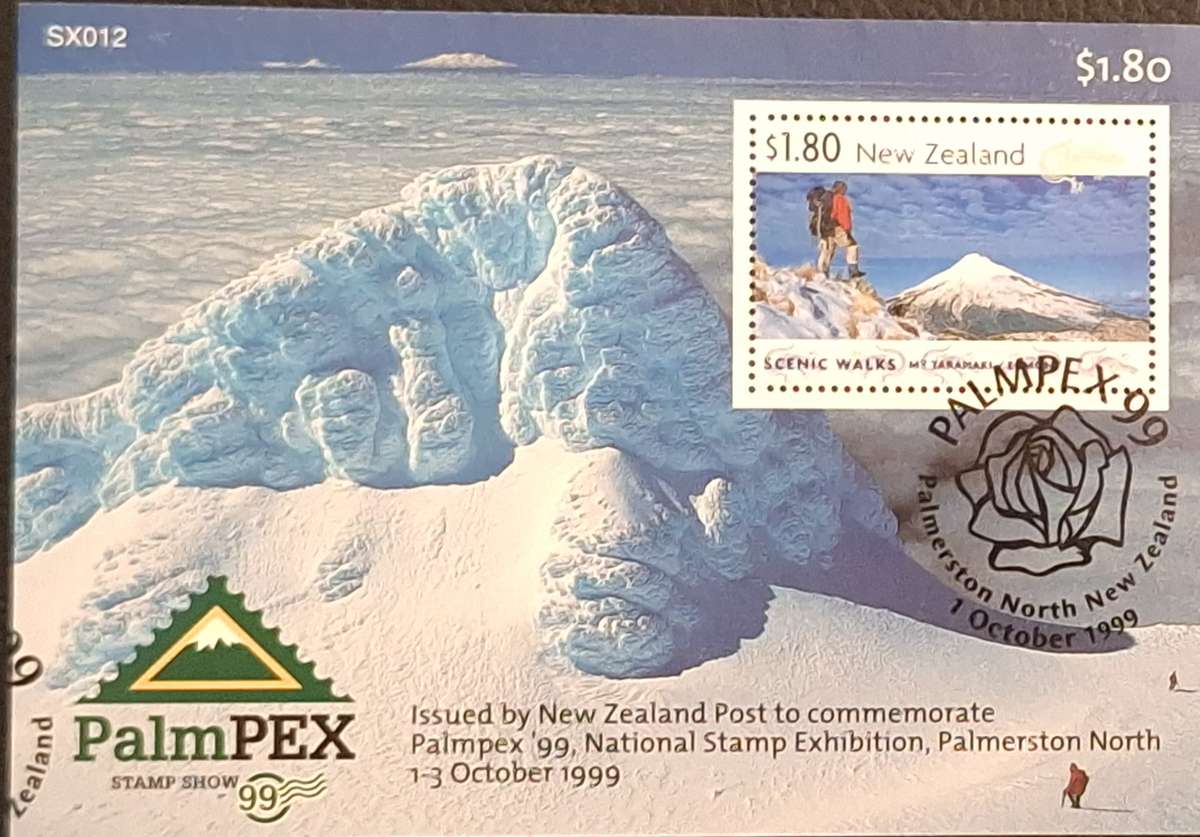 New Zealand 1999 PalmPex 99 1 Cancelled Miniature Sheet