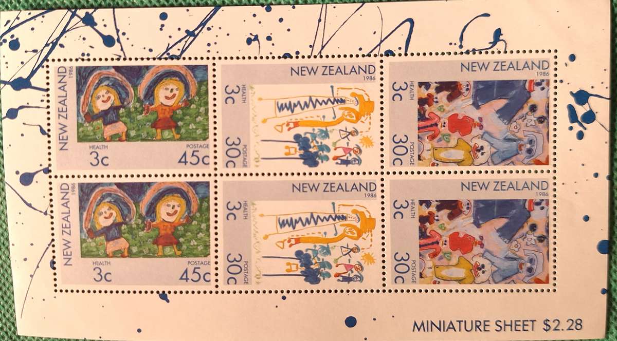 New Zealand 1986 Health Issue 1 Mint Miniature Sheet