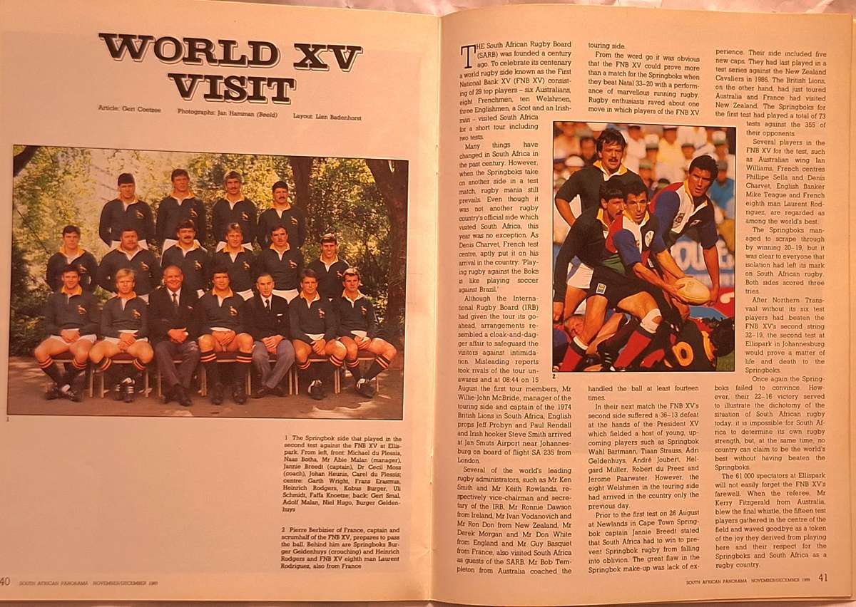 South African Panorama November/December 1989 Vol 34 No 10