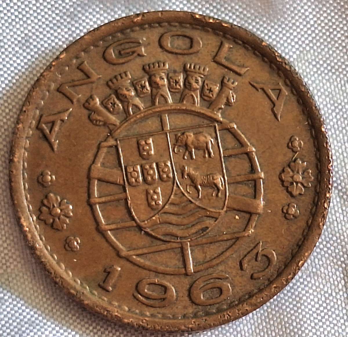 Angola 1963 1 Escudo Bronze