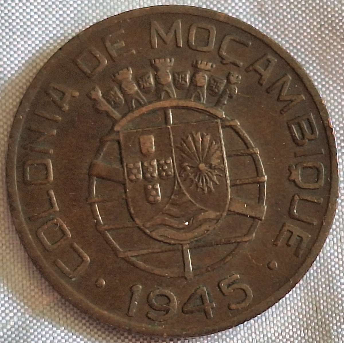 Mozambique 1945 1 Escudo Bronze