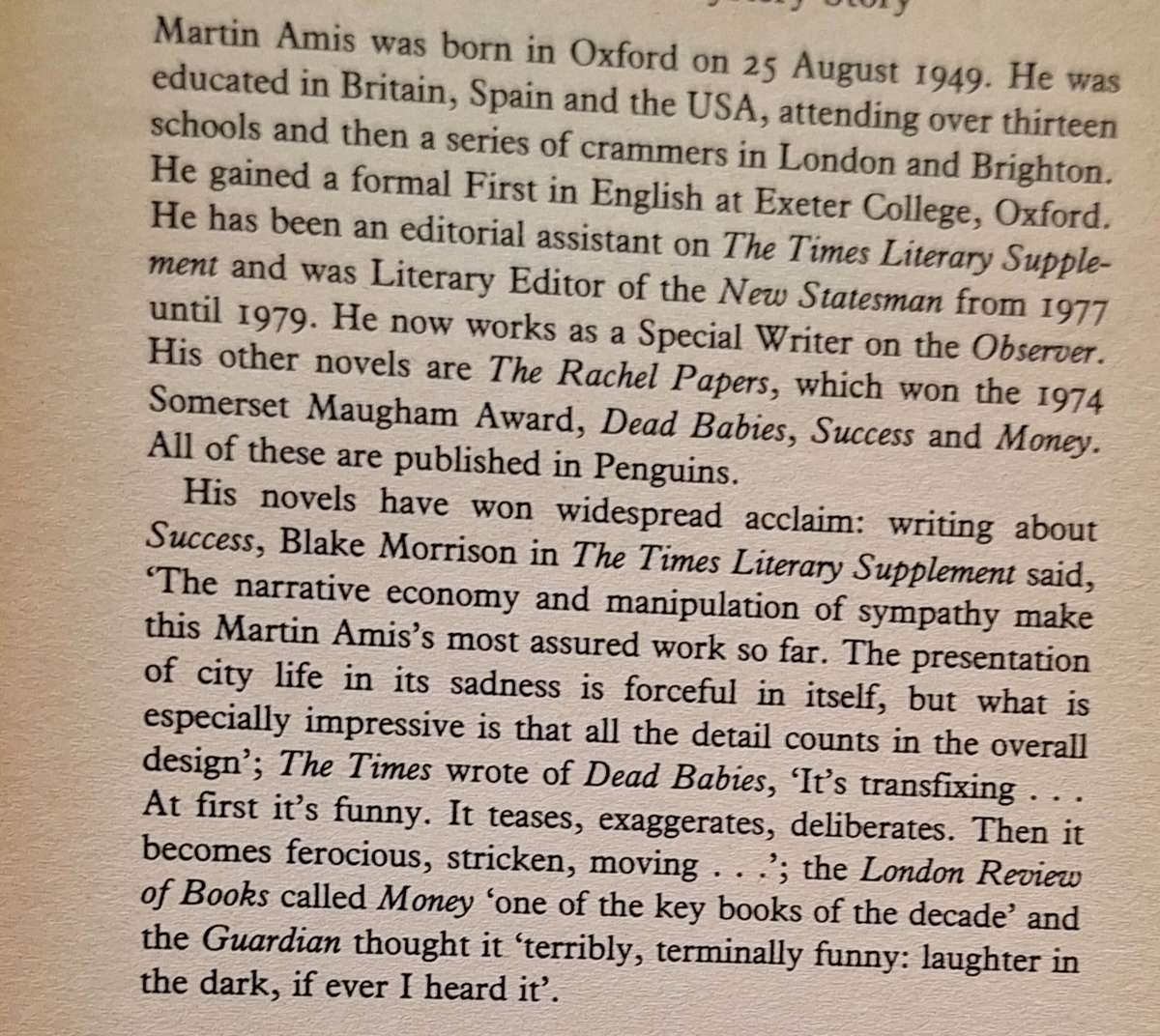 Other People A Mystery Story by Martin Amis Paperback