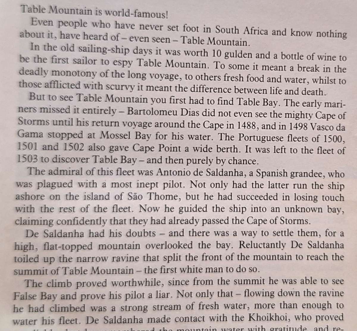 The Table Mountain Book by Jose Burman Hardcover 1991 ex Library