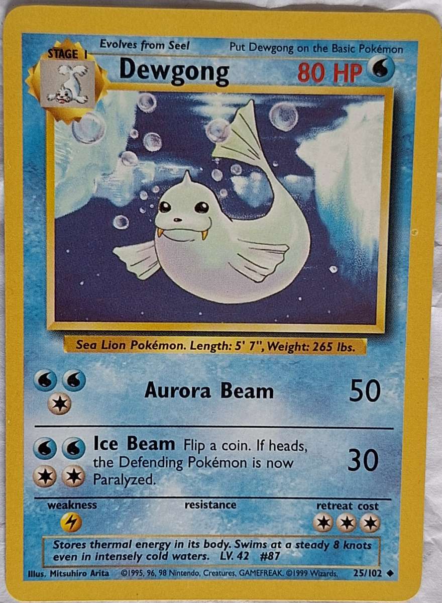 Pokemon 25/102 Dewgong