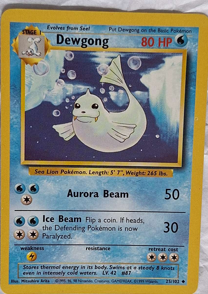 Pokemon 25/102 Dewgong