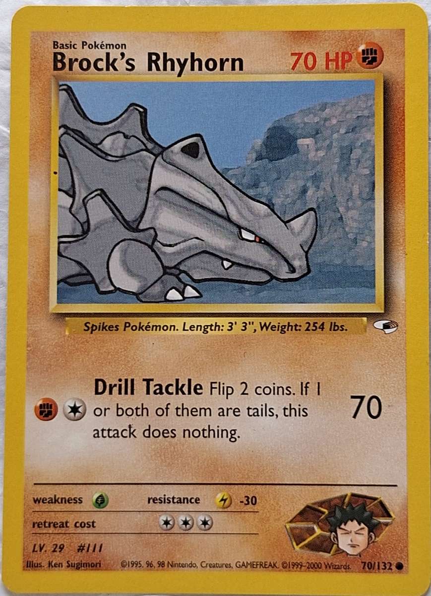 Pokemon 70/132 Brock's Rhyhorn