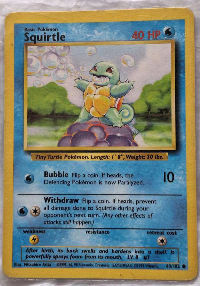Pokemon Squirtle 63/102