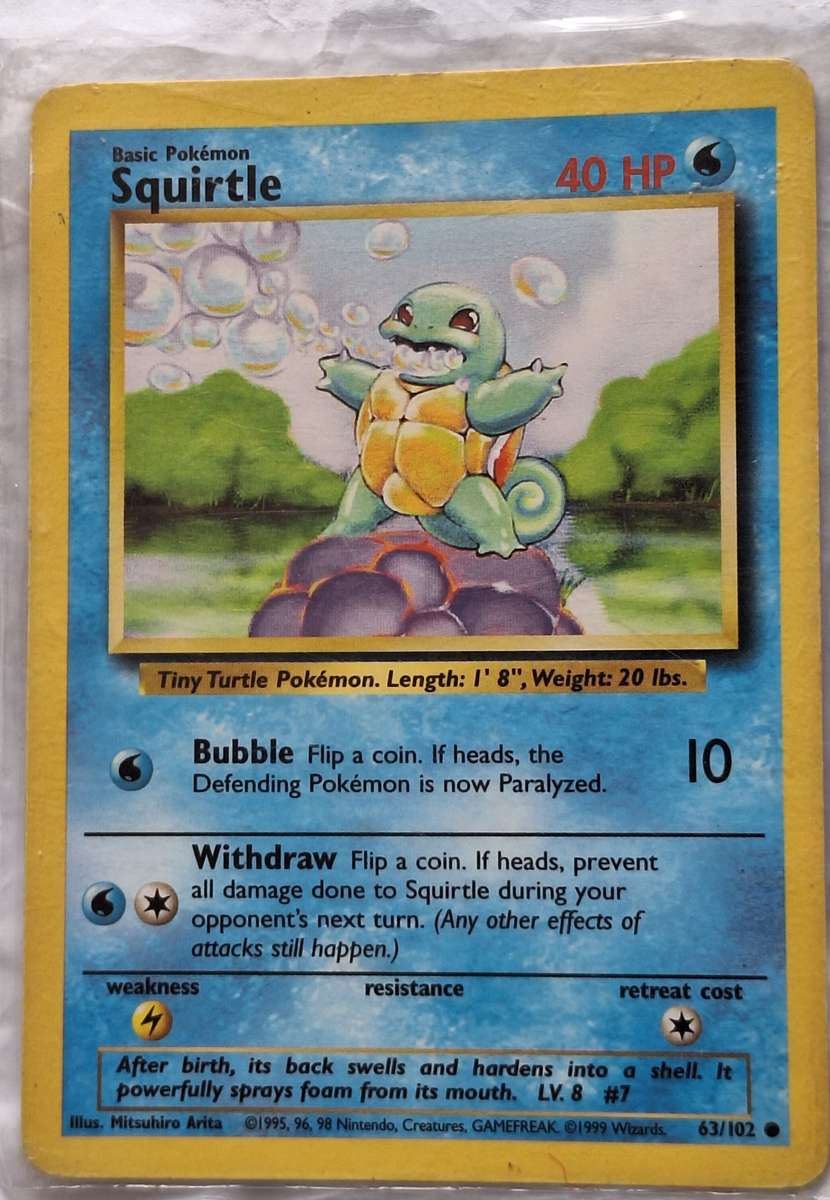 Pokemon Squirtle 63/102