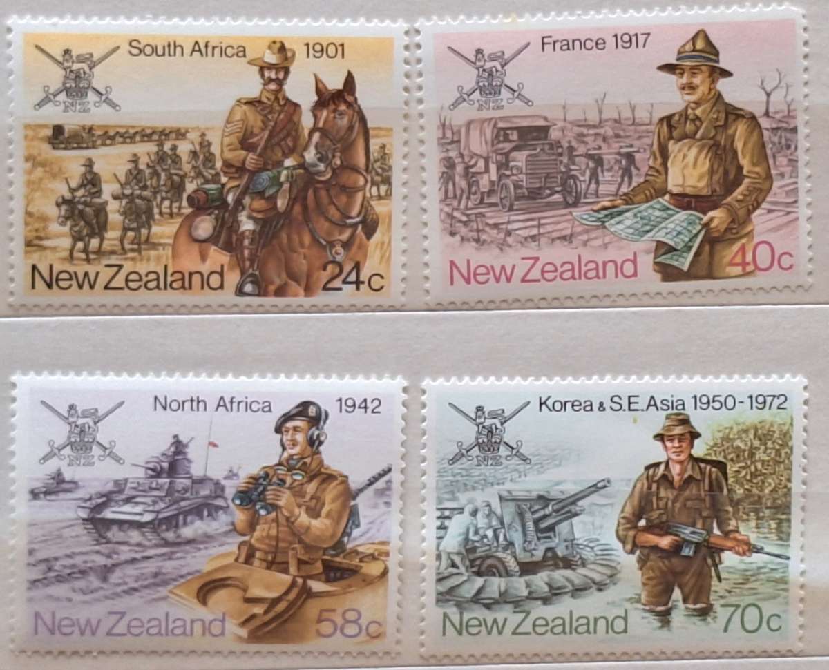 New Zealand 1984 Military History Set of 4 Mint stamps