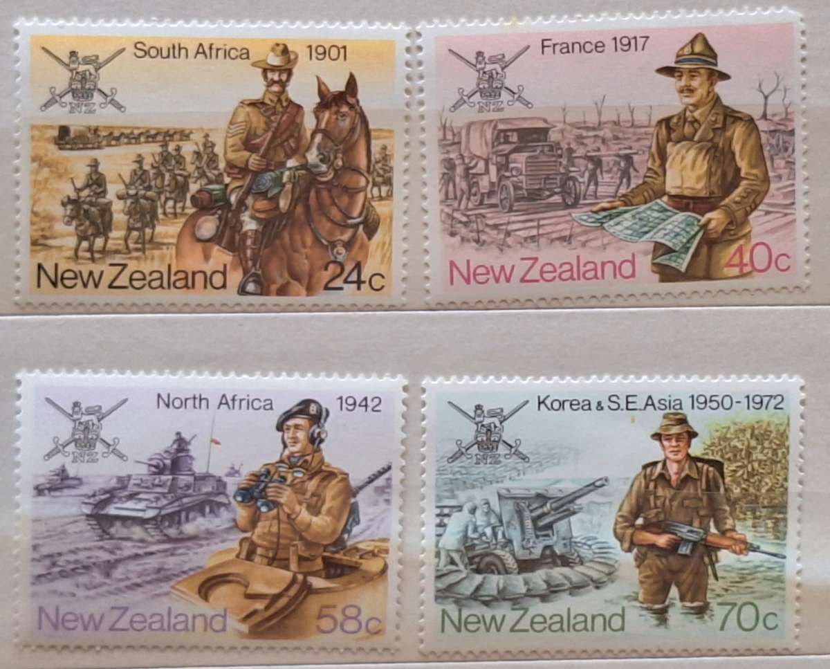 New Zealand 1984 Military History Set of 4 Mint stamps