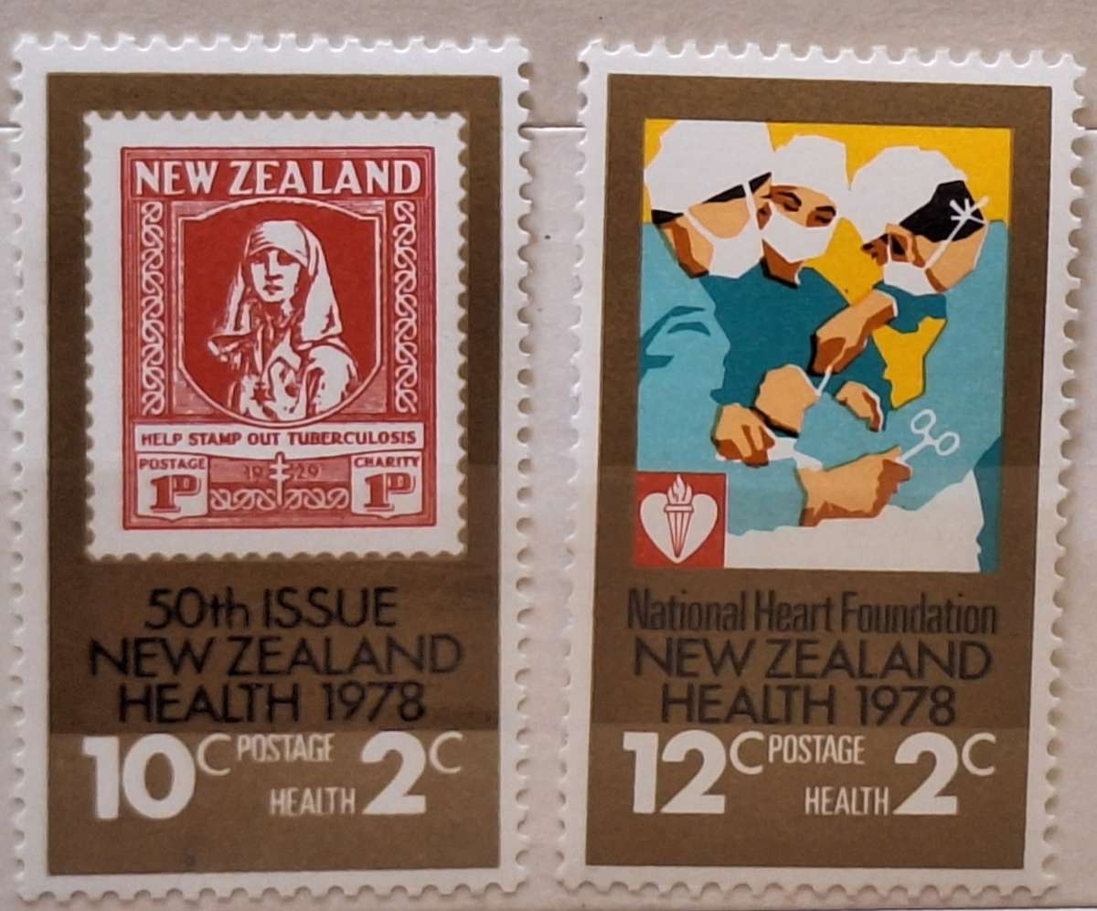 New Zealand 1978 Health Issue Set of 2 Mint stamps