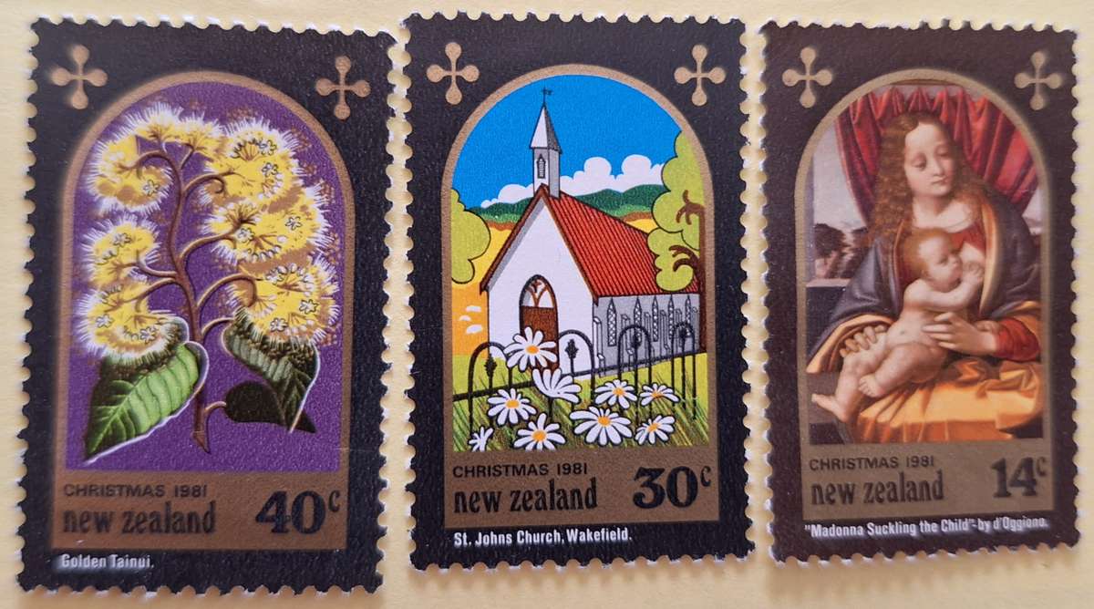 New Zealand 1981 Christmas Set of 3 Unused Hinged stamps