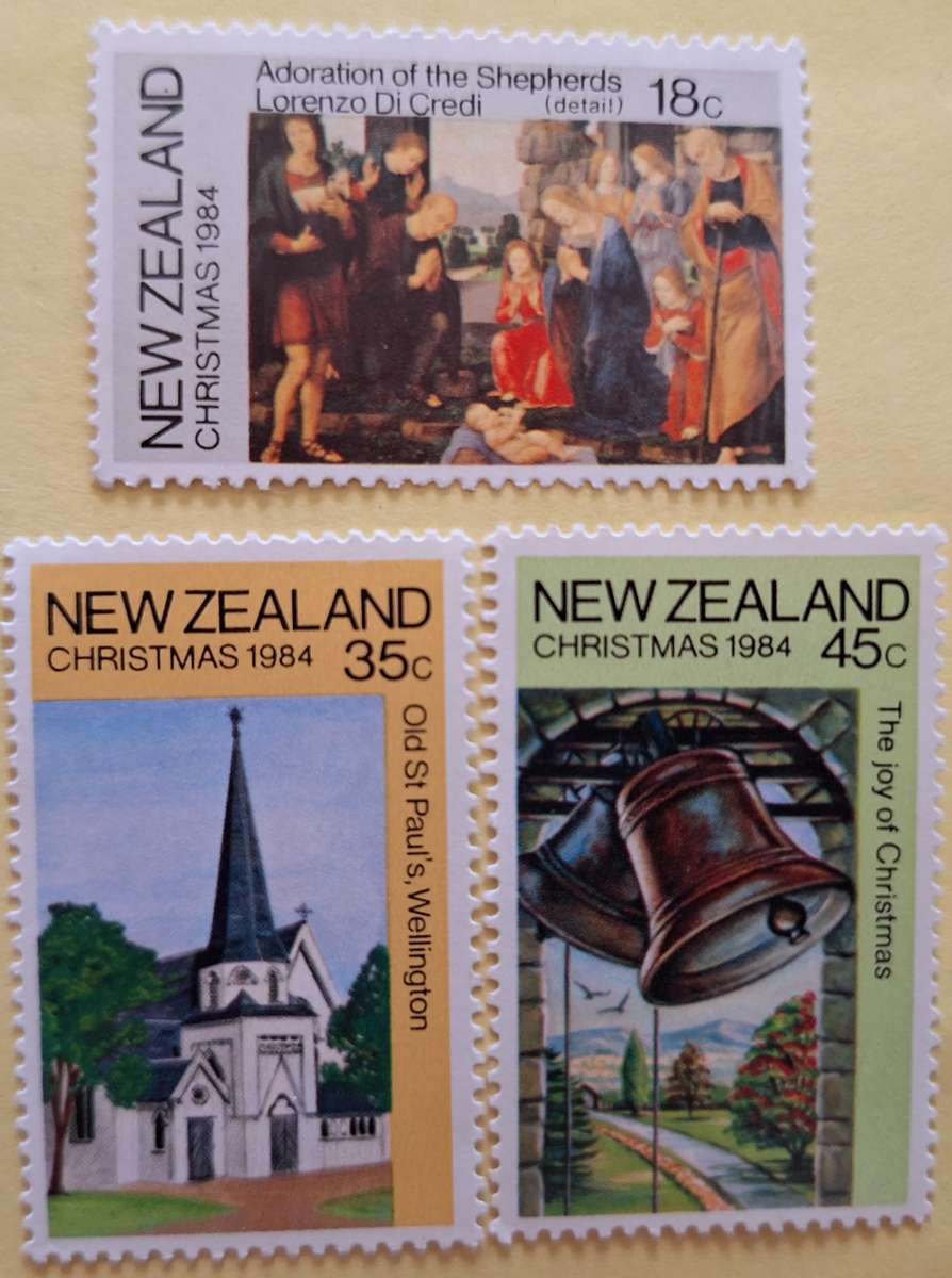 New Zealand 1984 Christmas Set of 3 Unused Hinged stamps