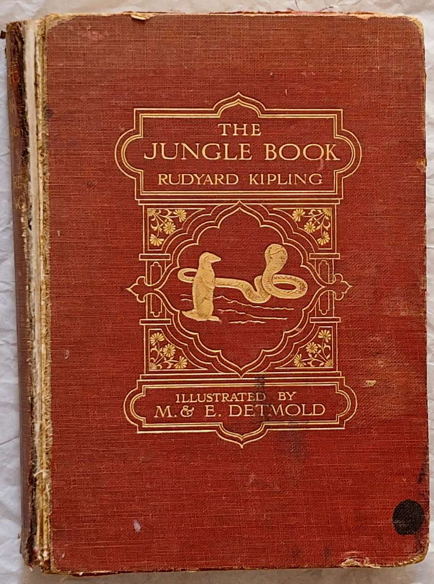 The Jungle Book by Rudyard Kipling Hardcover 1926 Illustrations by M & E Detmold