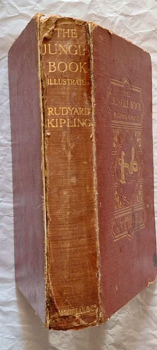 The Jungle Book by Rudyard Kipling Hardcover 1926 Illustrations by M & E Detmold