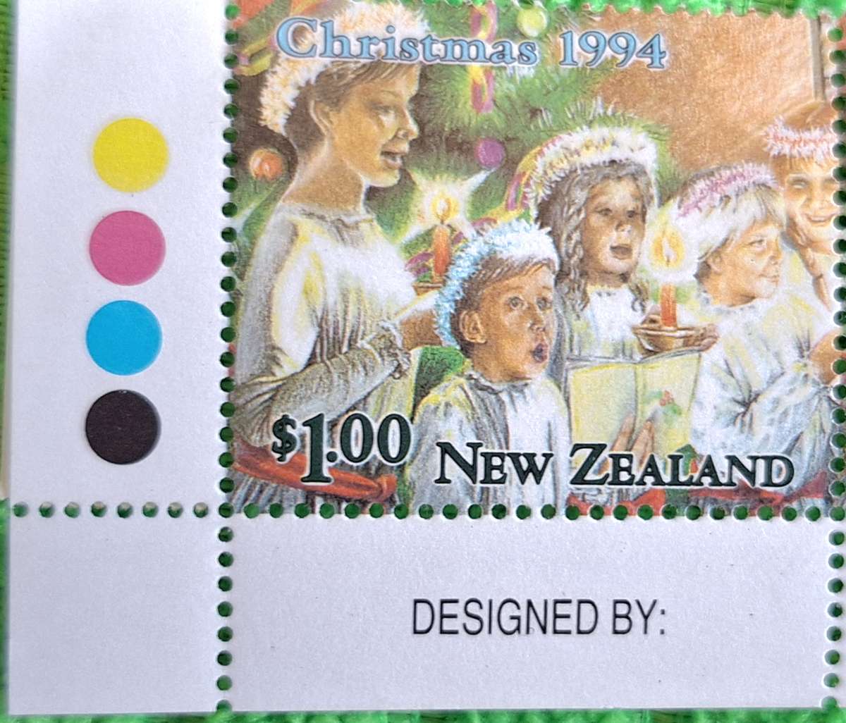 New Zealand 1994 Christmas $1 Carol Singers Block of 4 Mint stamps