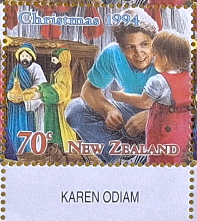 New Zealand 1994 Christmas 70c Father Block of 8 Mint stamps