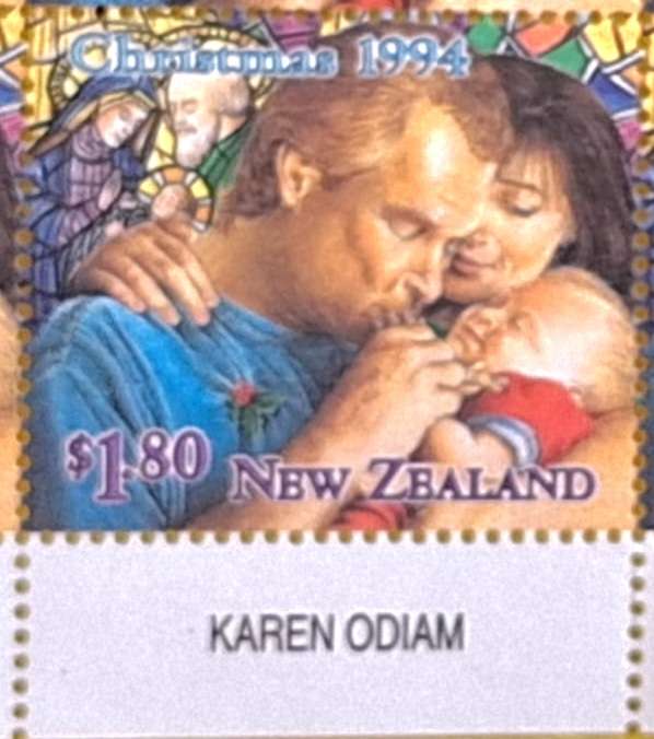New Zealand 1994 Christmas $1.80 Family Block of 8 Mint stamps