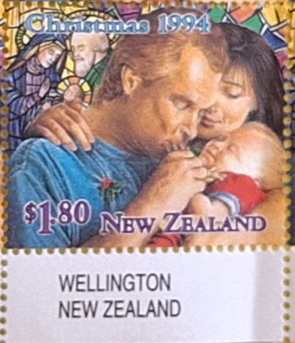 New Zealand 1994 Christmas $1.80 Family Block of 8 Mint stamps