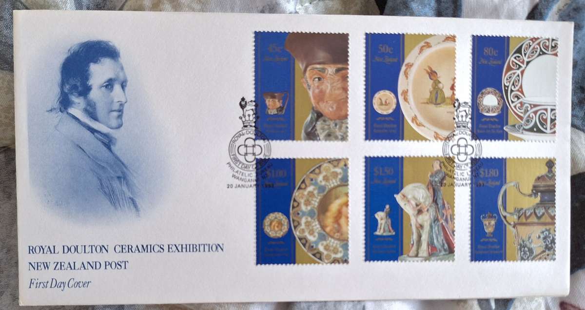 New Zealand 1993 Royal Doulton Ceremics Exhibition FDC
